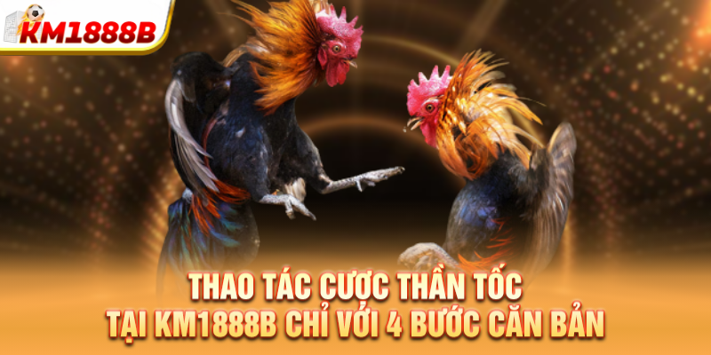 Thao tác cược thần tốc tại km1888b chỉ với 4 bước căn bản